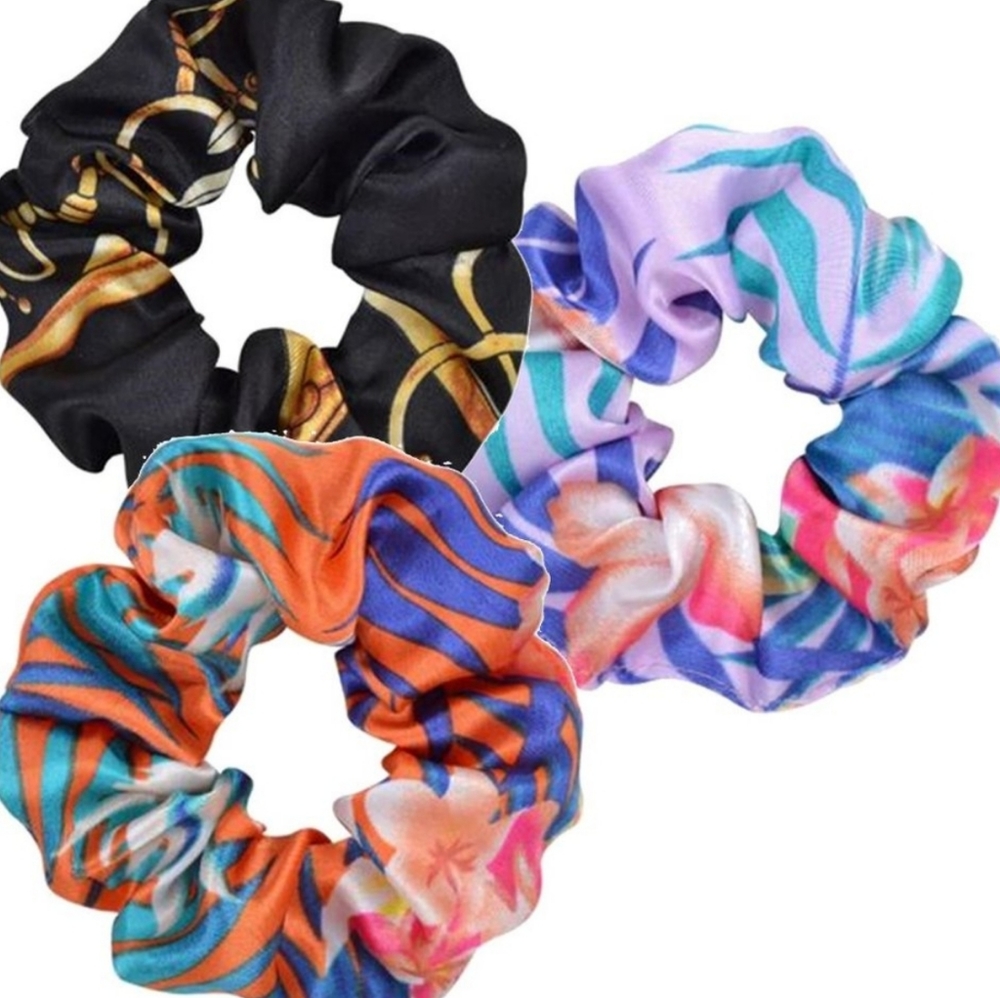 3 pack of summer inspired scrunchies